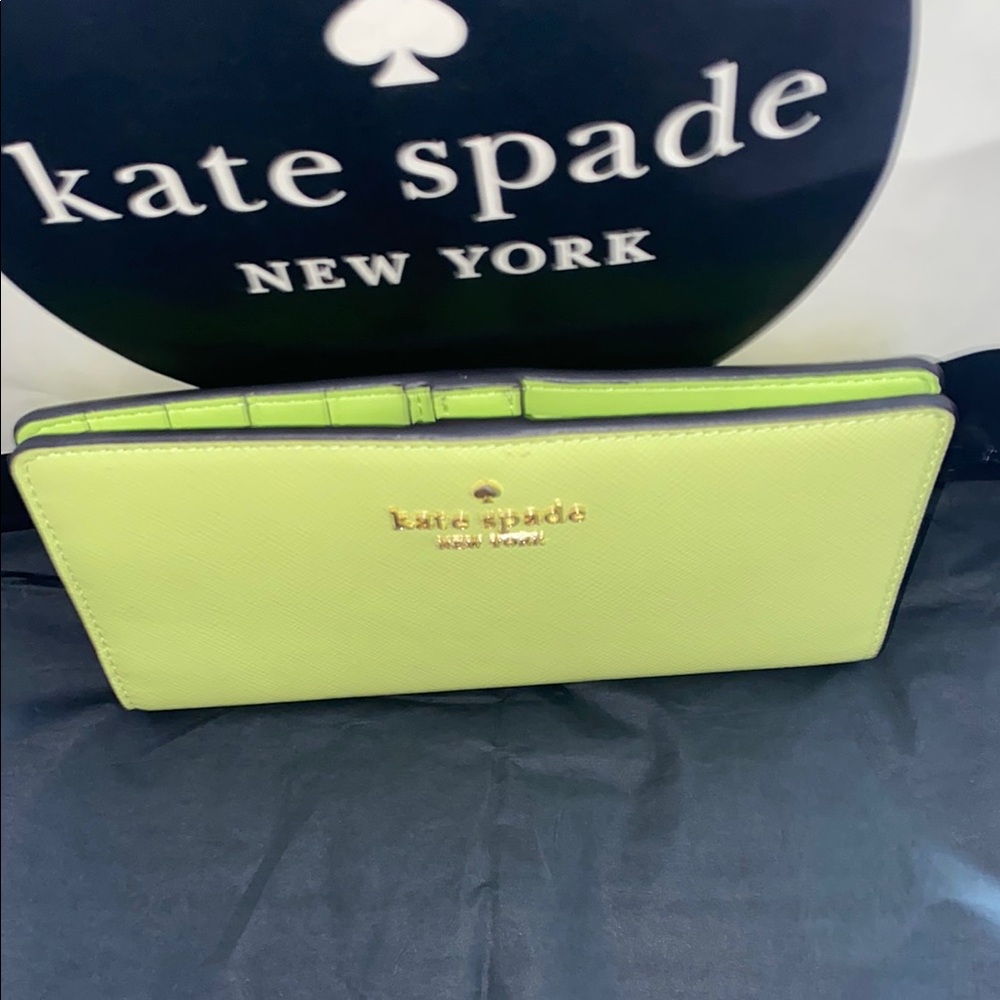 Kate Spade Lime Slush Wallet NWT - Picture 8 of 8
